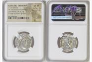 Ancient Coins - CARIAN ISLANDS. Rhodes. Ca. 316-305 BC. AR tetradrachm (24mm, 14.94 gm, 12h). NGC Choice VF 5/5 - 3/5. Rhodian standard.