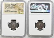 Ancient Coins - The Triumvirs. Mark Antony and Octavian. Spring-early summer 41 BC. AR Denarius