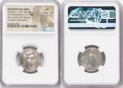 Ancient Coins - CARIAN SATRAPS. Hidrieus (ca. 351-344 BC). AR tetradrachm (22mm, 15.15 gm, 12h). NGC VF