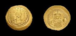 Ancient Coins - Constantine IX Monomachus. 1042-1055. AV Histamenon Nomisma (26mm, 4.39 g, 6h).