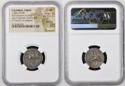 Ancient Coins - CALABRIA, Tarentum. Circa 281-272 BC. AR Nomos (6.50 gm). Youth on horseback,