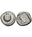 Ancient Coins - PAMPHYLIA, Side. Circa 430-400 BC. AR Stater (22.5mm, 10.83 g, 10h). Pomegranate;
