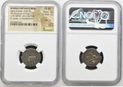 Ancient Coins - Roman Republic, Julius Caesar, AR Denarius, struck 49-48 BC,