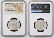 Ancient Coins - SELEUKID KINGS. Demetrios III Eukairos, 97/6-88/7 BC. Tetradrachm (Silver, 29 mm, 15.19 g, 12 h), Damascus, dated Seleukid year AΚΣ (221) = 92/1 BC.