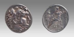 Ancient Coins - KINGS of MACEDON. Alexander III. 336-323 BC. AR Tetradrachm (17.01 gm; 29 mm). Arados mint.