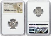 Ancient Coins - THRACIAN KINGDOM. Lysimachus (305-281 BC). AR drachm (18mm, 7h). NGC