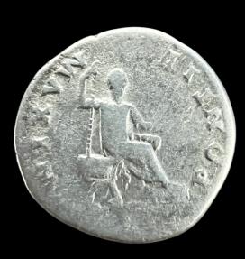 Ancient Coins - Roman Empire, Vespasian Silver Denarius AR – Rome Mint AD 73 | Pontifex Maximus