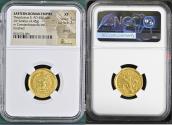 Ancient Coins - Roman Empire, Theodosius II (AD 402-450), AV Solidus, Constantinople, 3rd Officina,