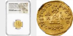 Ancient Coins - HERACLIUS with HERACLIUS CONSTANTINE & HERACLONAS, 610-641. AV Solidus (4.34 gms),