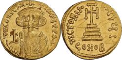 Ancient Coins - Constans II Pogonatus (AD 641-668). AV solidus (19mm, 4.29 gm, 7h). NGC Choice VF 4/5 - 2/5,