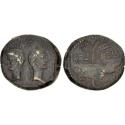 Ancient Coins - GAUL, Nemausus. Augustus, with Agrippa. 27 BC-AD 14. Æ Dupondius