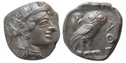 Ancient Coins - ATTICA, Athens. 440-404 BC. AR Tetradrachm. Sharply struck. Lightly toned.