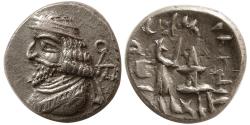 Ancient Coins - KINGS of PERSIS. Vahsir (Oxathres) I. 1st century BC.-1st Century AD. AR Hemidrachm.
