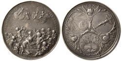 World Coins - GERMANY. Baruq by P.H. Muller. Ca. 1700. Silver Medal.