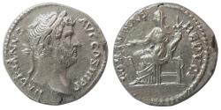 Ancient Coins - ROMAN EMPIRE. Hadrian. AD. 117-138. AR Denarius. Lovely Style. Choice Superb. Lustrous.
