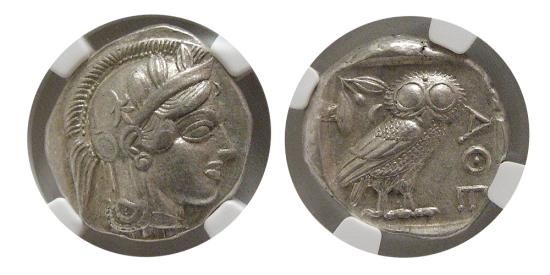 ATTICA, Athens. 440-404 BC. AR Tetradrachm. Full crest. Wonderful