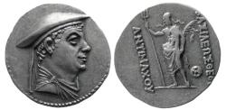 Ancient Coins - BAKTRIA, Graeco-Baktrian Kings. Antimachus I. ca. 174–165 BC. AR Drachm.