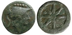 Ancient Coins - APULIA, Luceria. Circa 211-200 BC. Æ Quincunx.