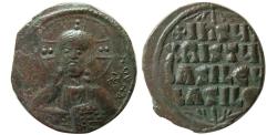 Ancient Coins - BYZANTINE EMPIRE. Basil II and Constantine VIII. 976-1028 AD. Æ Follis-Class A3