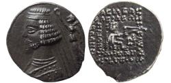 Ancient Coins - KINGS of PARTHIA, Orodes II. 57-38 BC. AR Drachm. Ecbatana mint. Extremely rare.