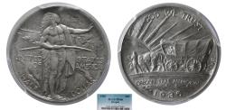 World Coins - UNITED STATES, 1936. Oregon Trail Memorial Half Dollar. PCGS-MS 66.