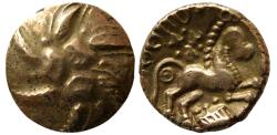 Ancient Coins - CELTIC, Britain. Trinovantes & Catuvellauni. Addedomaros. Circa 45-25 BC. Gold Stater.