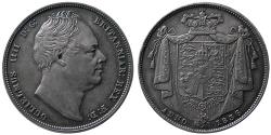 World Coins - GREAT BRITAIN; William IV, 1836. AR Half Crown. Nice example for this issue.