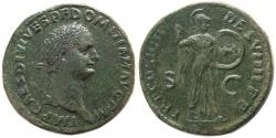 Ancient Coins - ROMAN EMPIRE; Domitian, 81-96 AD. Æ Sestertius.