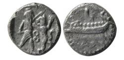 Ancient Coins - PHOENICIA, Sidon.`Abd`astart (Straton) I. Circa 365-352 BC. AR 1/16 Shekel