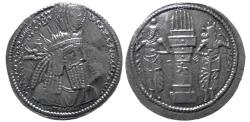 Ancient Coins - SASANIAN KINGS, Varhran (Bahram) I. AD 273-276. Silver Drachm. Very rare.
