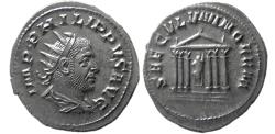 Ancient Coins - Roman Empire, Philip I. 244-249 AD. AR Antoninianus .