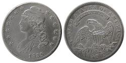 World Coins - UNITED STATES. 1835 Capped Bust. Half Dollar. Choice AU.