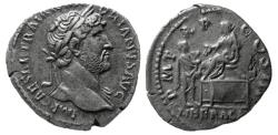 Ancient Coins - ROMAN EMPIRE, Hadrian. 117-138 AD. AR Denarius.