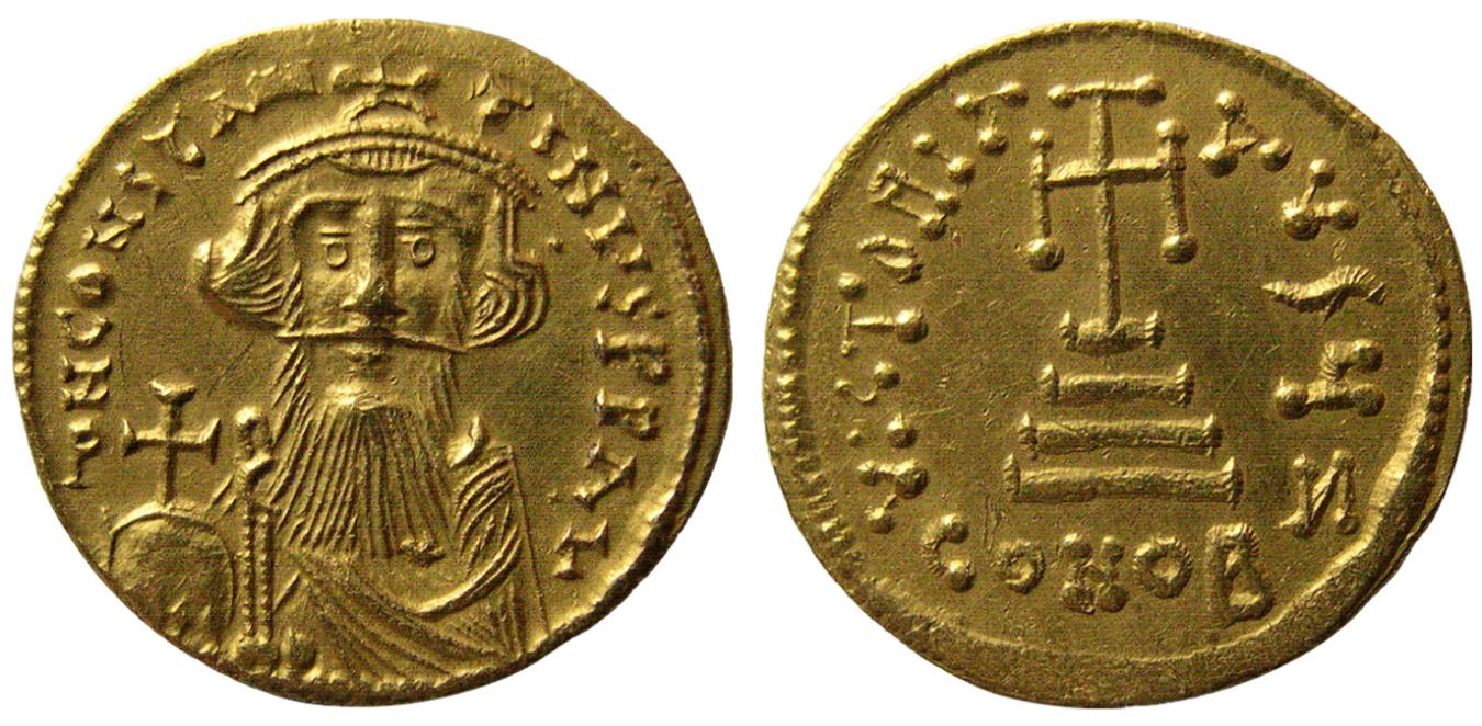 BYZANTINE EMPIRE, Constans II. 641-688 AD. Gold Solidus