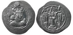 Ancient Coins - SASANIAN KINGS, Valkash. 484-488 AD. AR Drachm. BISH(Bishapur) mint.