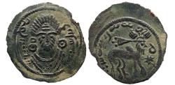 Ancient Coins - ARAB-SASANIAN. Bishapur "Daray" Gopatshah series. Gyselen Type 7. Æ. Extremely Rare.