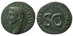 Ancient Coins - ROMAN EMPIRE, Augustus. 29 BC - 14 AD. Æ As. Wonderful example for this issue.
