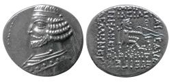 Ancient Coins - KINGS of PARTHIA, Orodes II, 57-38 BC. AR Drachm. Exceptional quality for this type. Rare.