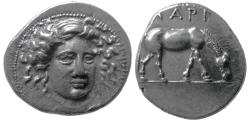 Ancient Coins - THESSALY, Larissa. Circa 400-370 BC. AR Drachm.