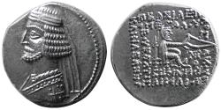 Ancient Coins - KINGS of PARTHIA, Mithradates IV. 58/7-55 BC. AR Drachm. Sharply struck. Fully lustrous.