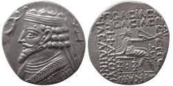 Ancient Coins - KINGS of PARTHIA. Phraatekes, AR Tetradrachm. Seleukeia on the Tigris. Dated 311 SE (1 BC). Rare.
