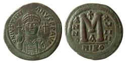 Eski Paralar - BİZANS DEVLETİ.  Justinian I. AD.  527-565.  Lis Follis.  Nicomedia nane, 19 yaşında.