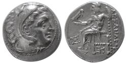 Ancient Coins - KINGS of MACEDON. Alexander III. 336-323 BC. Silver Drachm. 'Kolophon' mint.