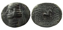 Ancient Coins - KINGS of PARTHIA, Mithradates IV, circa 58-53 BC. AE Dichalkous. Rare.