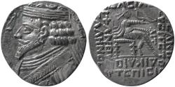 Ancient Coins - KINGS of PARTHIA; Phraatakes (2 BC-AD 4/5). BI Tetradrachm. Dated 11 SE (1 BC).  Rare.