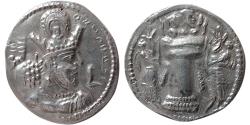 Ancient Coins - SASANIAN KINGS-Shapur II, 309-379 AD. AR Drachm. Mint V (Sakastan). Extremely rare.