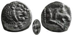 Ancient Coins - BAKTRIA, Local issues. Pre-Selukid Era. 4th century BC. AR Hemidrachm. Very Rare.