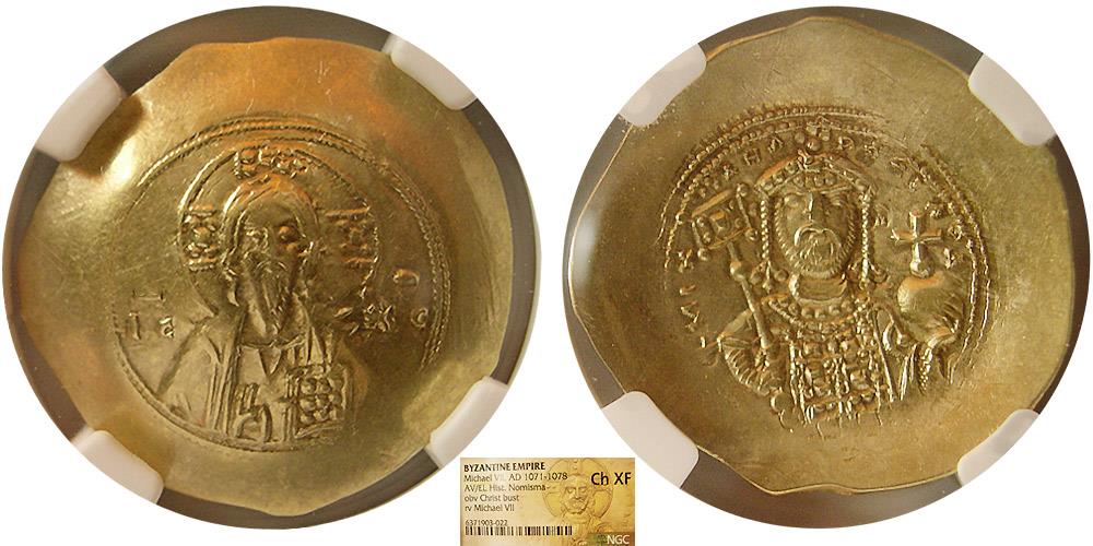 コレクション 1071 AN NAM COINS COLLECTION GOLD Michael VII 1071-1078 AD Byzantine AV/EL Hist Nomisma