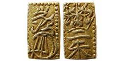 World Coins - JAPAN; Mutsuhito. Circa 1860s. Gold 1 Bu.