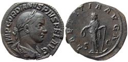 Ancient Coins - ROMAN EMPIRE, Gordian III, 238-244 AD. Æ Sestertius.